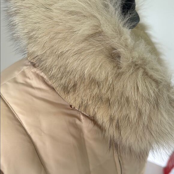 1 Madison Tan Puffer Jacket with Stand-Up Collar and Insulation - Picture 4 of 14